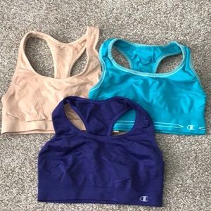 Champion 3 Women’s Sport Bras. Size Small
